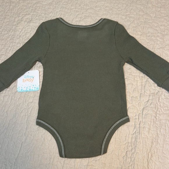 Disney Baby 18 Months Green Waffle Mickey Onesie New With Tag - Picture 3 of 3